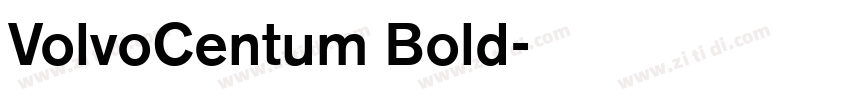 VolvoCentum Bold字体转换